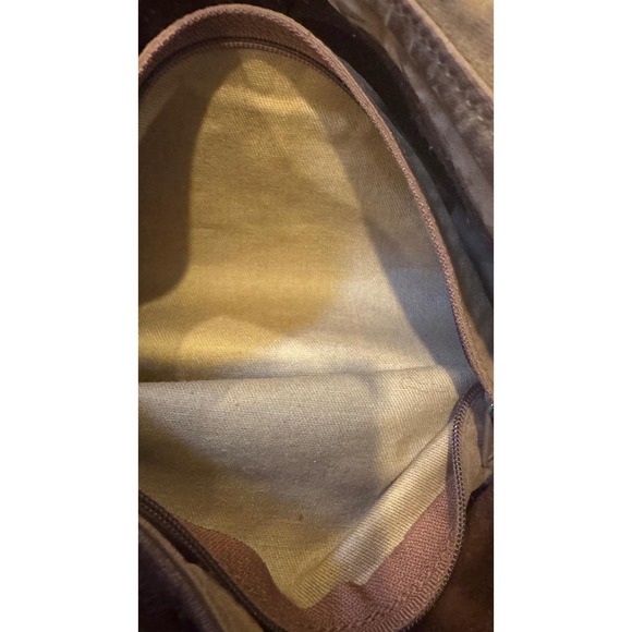 Gayle Anderson Designs Brown Leather Yorktown NY Hobo Flap Vintage 70's 11x8x2" - Picture 6 of 9